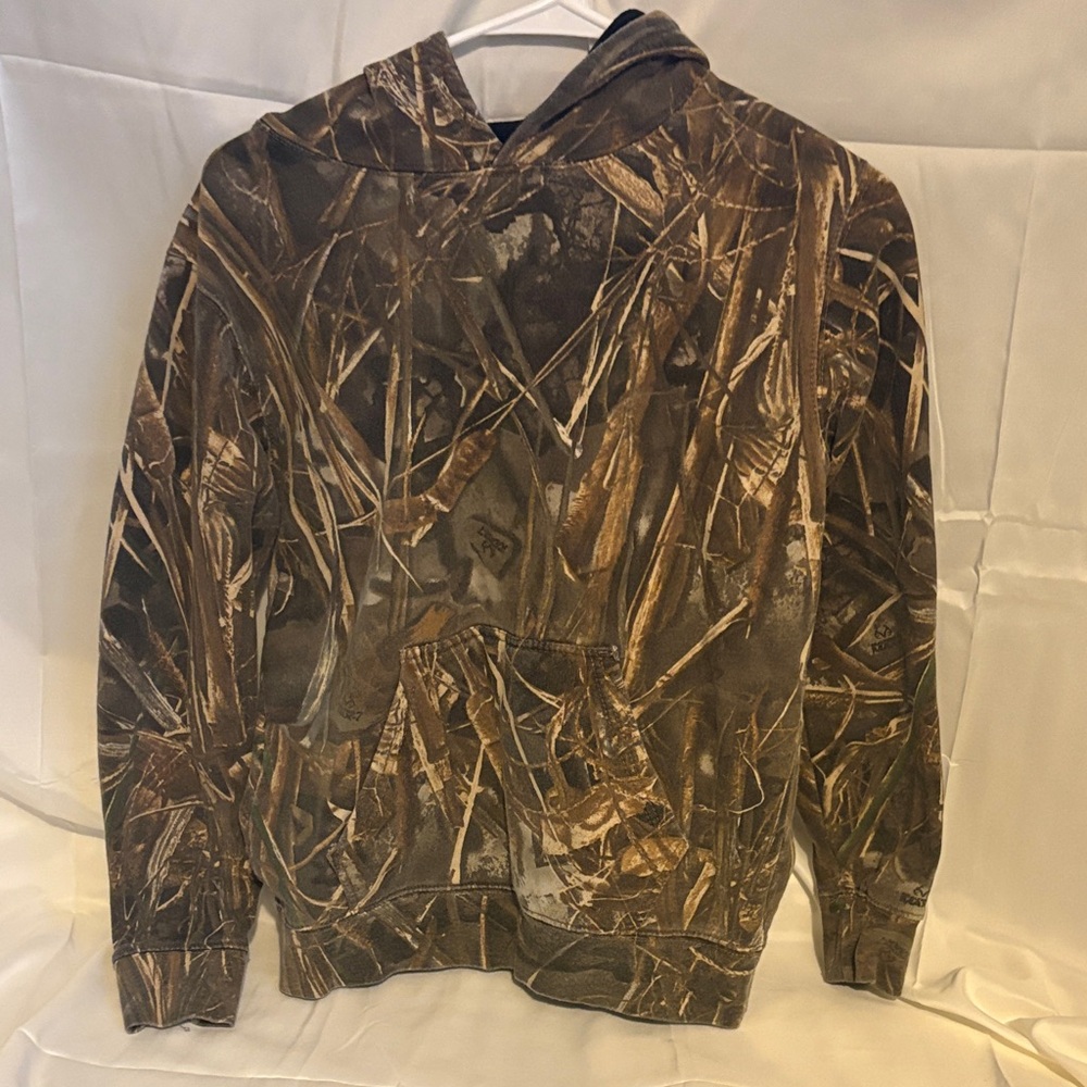 Kids Camo Hooded Jacket - Brown Realtree-Style
